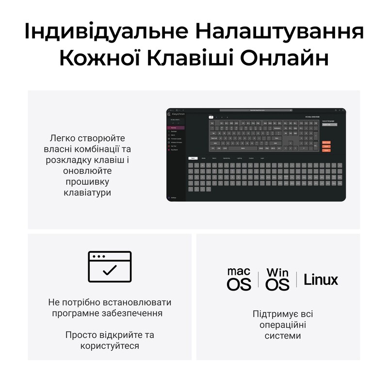 Клавіатура бездротова Keychron K5 Max, Gateron MX 2.0 Brown, Hot-Swap, RGB UA Black (K5M-H3-UA)