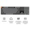 Фото - Клавіатура бездротова Keychron K5 Max, Gateron MX 2.0 Brown, Hot-Swap, RGB UA Black (K5M-H3-UA) | click.ua