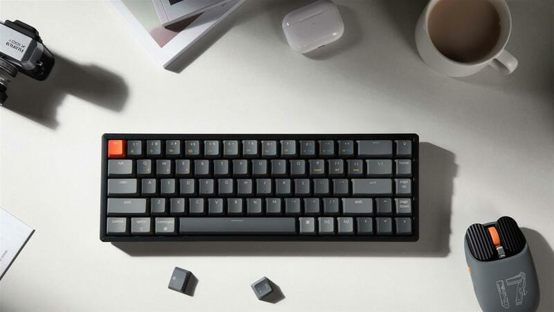 Клавіатура бездротова Keychron K6, Gateron G Pro Blue, Hot-Swap, RGB UA Black (K6W2_KEYCHRON)