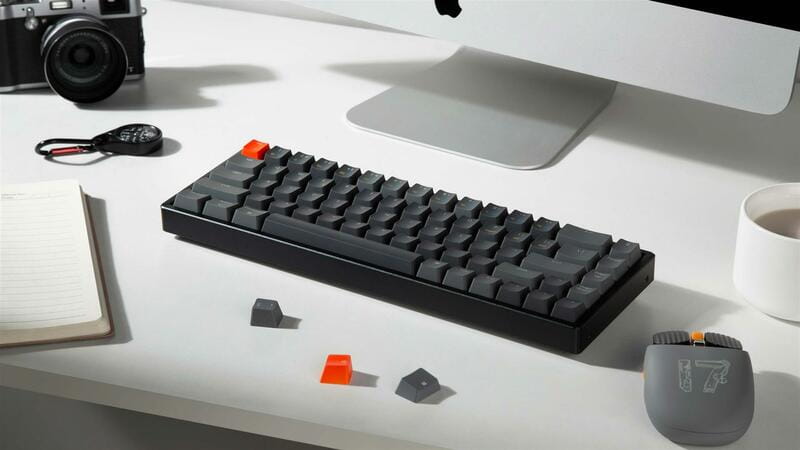 Клавіатура бездротова Keychron K6, Gateron G Pro Blue, Hot-Swap, RGB UA Black (K6W2_KEYCHRON)