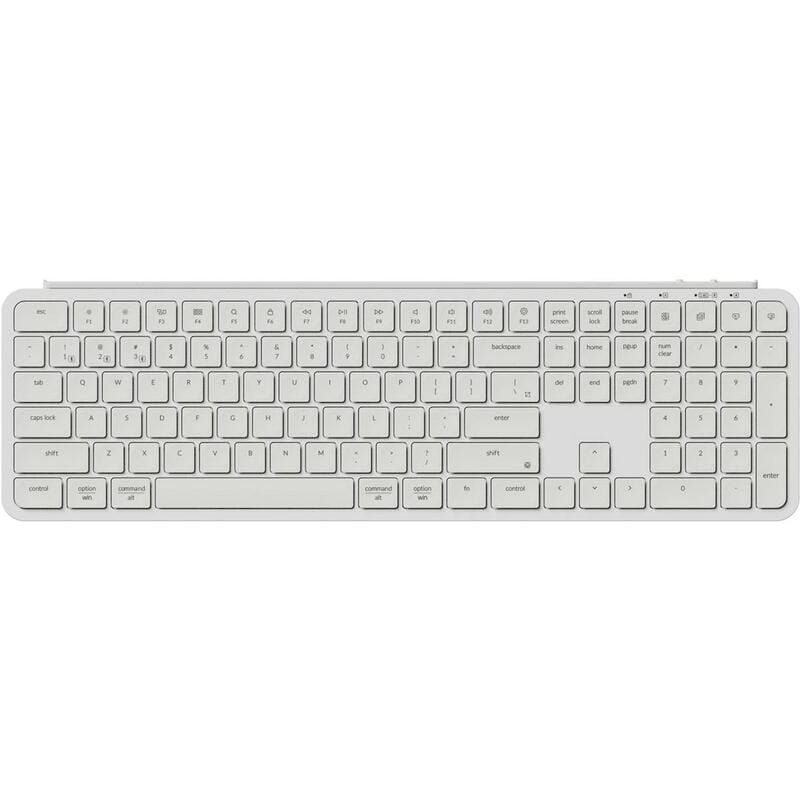 Клавиатура беспроводная Keychron B6 Pro Ultra-Slim Ivory White (B6P-K8-UA)