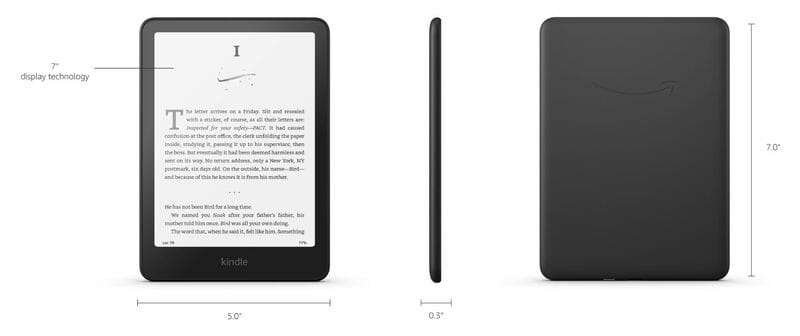 Электронная книга Amazon Kindle Paperwhite (12th Gen) (2024) SA568B 16GB Black_JP