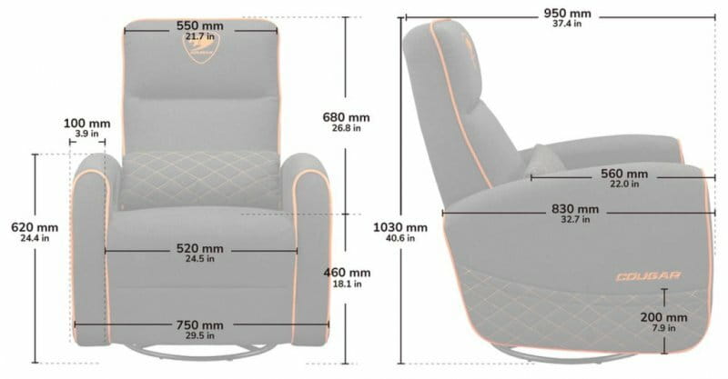 Крісло для геймерів Cougar Fidom Gray