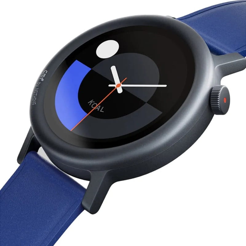 Смарт-годинник CMF by Nothing Watch Pro 2 Blue Metal with Leather Strap_EU