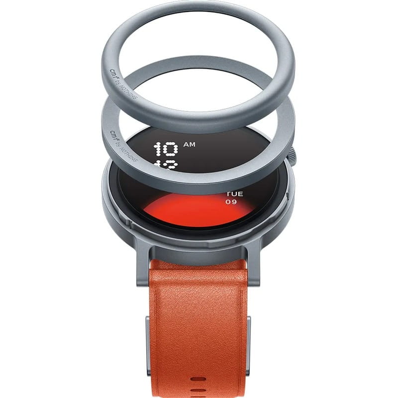 Смарт-годинник CMF by Nothing Watch Pro 2 Metal with Leather Strap D398 Orange (A10700014)_EU