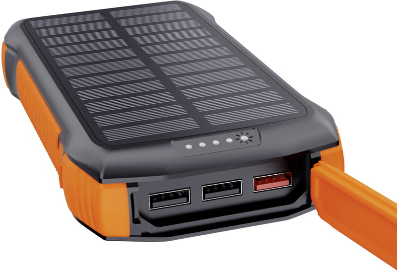 Універсальна мобільна батарея Choetech Qi-5W 20000mAh Black-Orange (B657-OR)