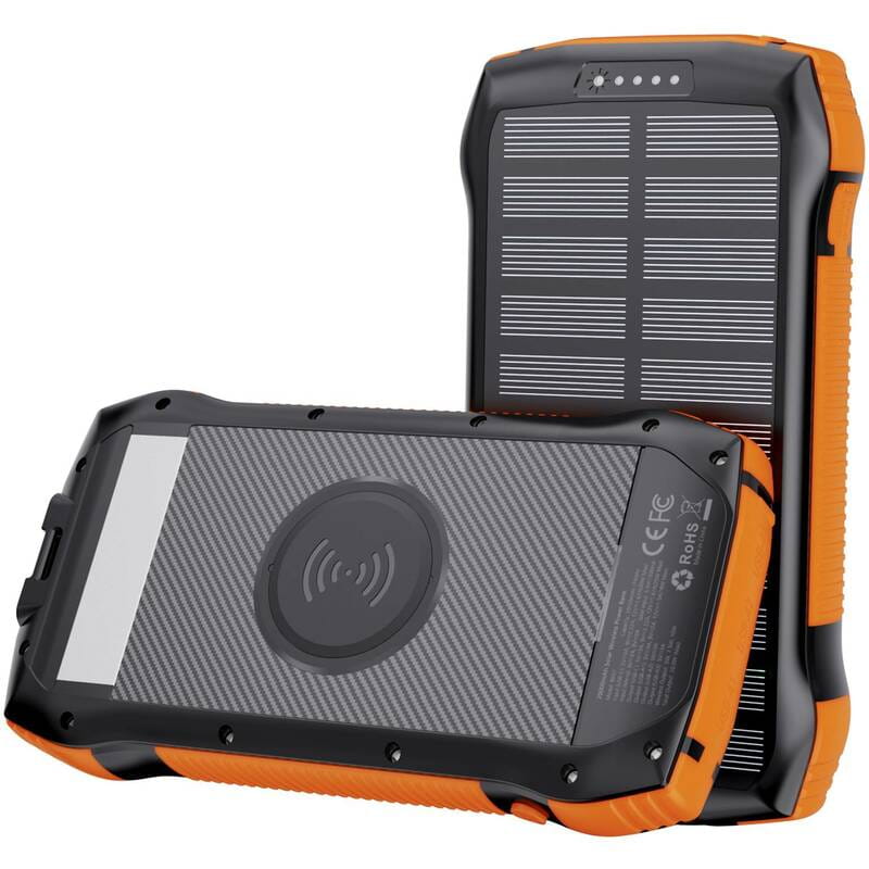 Универсальная мобильная батарея Choetech Qi-5W 20000mAh Black-Orange (B657-OR)