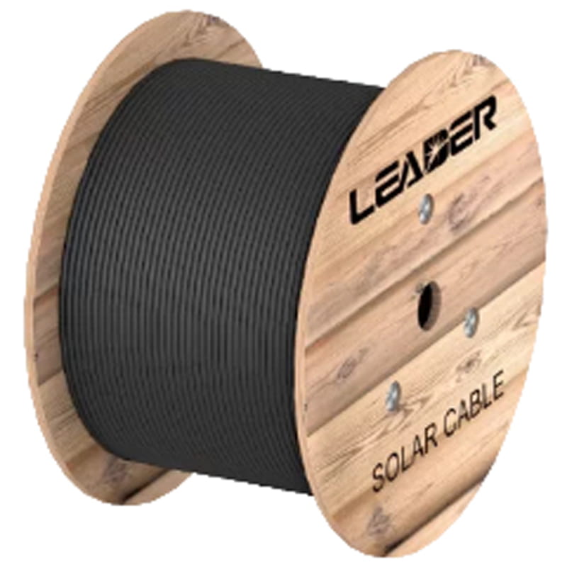 Кабель Leader PV 1x6мм2, бухта 100м, черный (УКРСЕПРО)