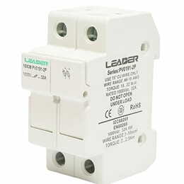 Тримач запобіжника Leader DC2Р 10x38мм  32А/1000В (PV0191-2P)