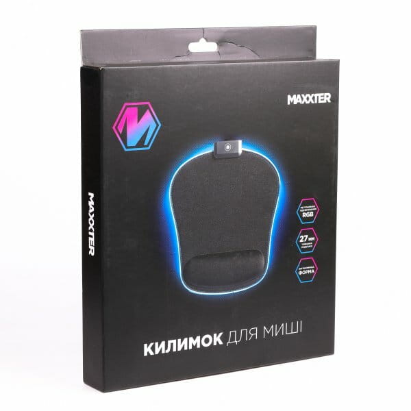 Игровая поверхность Maxxter MMP-LEDPAD-BK