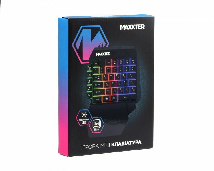 Клавиатура Maxxter KBG-OH-01B-UA Black