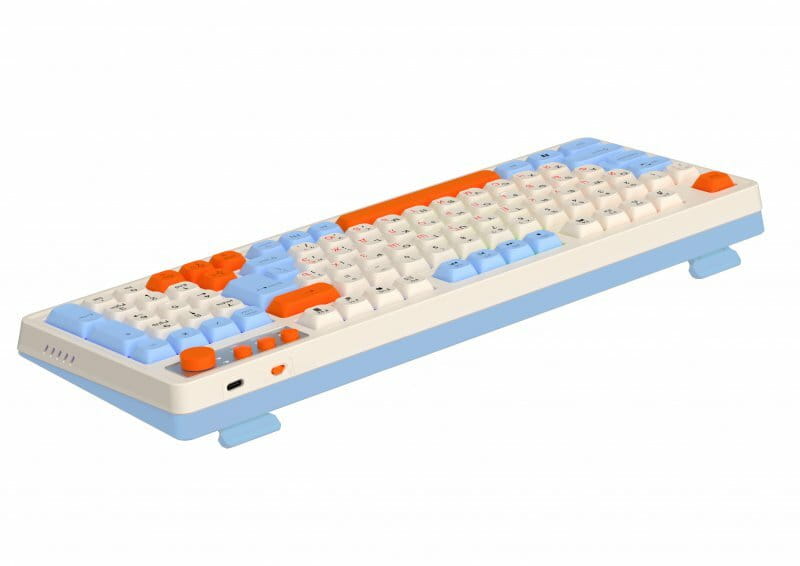 Клавiатура бездротова Maxxter KBGW-3C01-UA White
