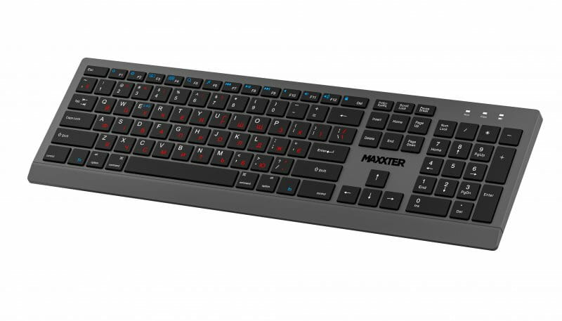 Клавiатура Maxxter KBW-01G-UA Gray-Black