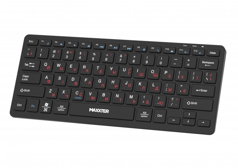 Клавиатура беспроводная Maxxter KBW-C01B-UA Black