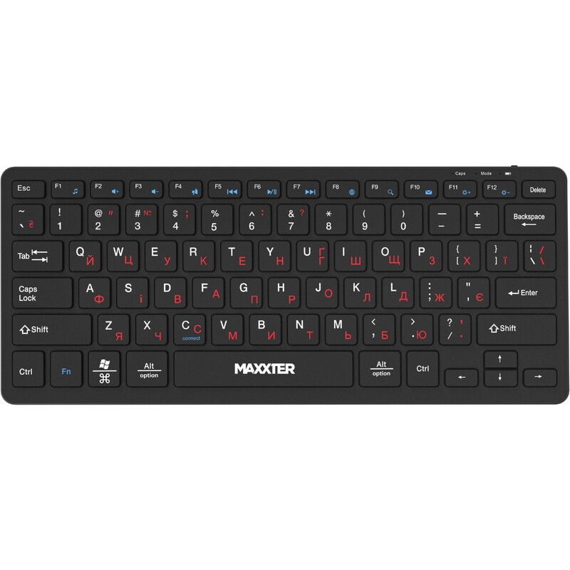 Клавиатура беспроводная Maxxter KBW-C01B-UA Black