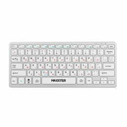 Клавiатура бездротова Maxxter KBW-C01S-UA Silver