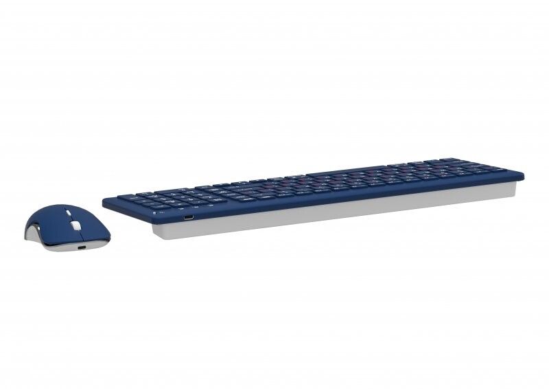 Комплект (клавиатура, мышь) беспроводной Maxxter KMS-WCM-01BL-UA Dark Blue