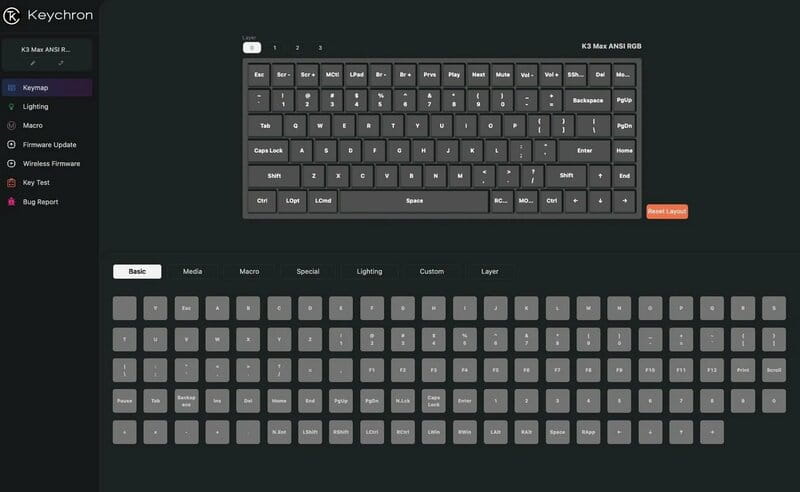 Клавіатура бездротова Keychron K3 Max 84Key (K3M-H1-UA)