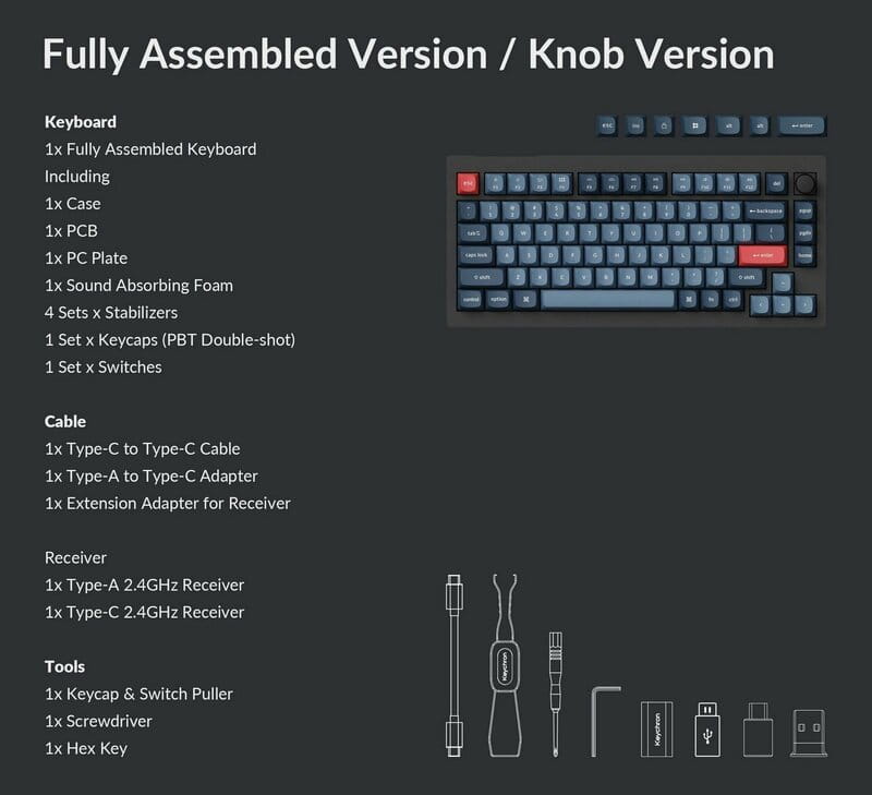 Клавиатура беспроводная Keychron V1 Max 84Key (V1MD1_KEYCHRON)