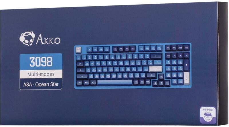 Клавіатура бездротова Akko 3098B Ocean Star 98Key Black (6925758615204)