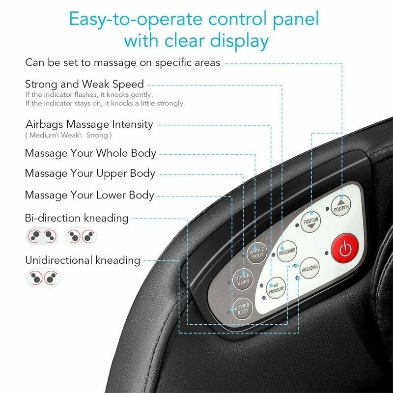 Массажное кресло Naipo MGCHR-A150 Black