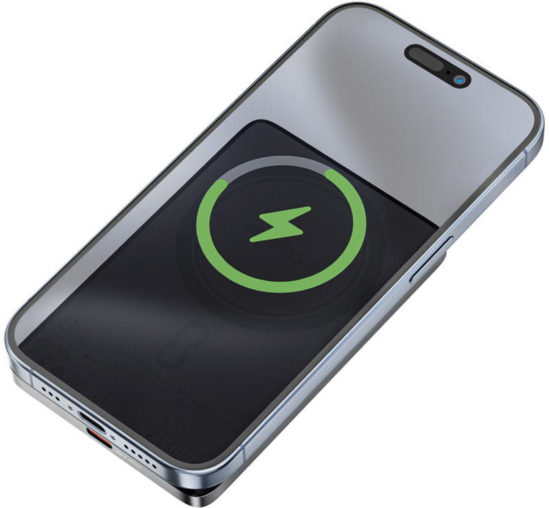 Универсальная мобильная батарея Acefast Magnetic M8 5000mAh 18W Ultra Thin Black (6974316283386)