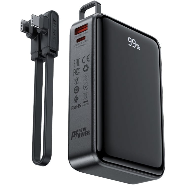 Универсальная мобильная батарея Acefast Magnetic M4 20000mAh 67W Black (6974316282723)
