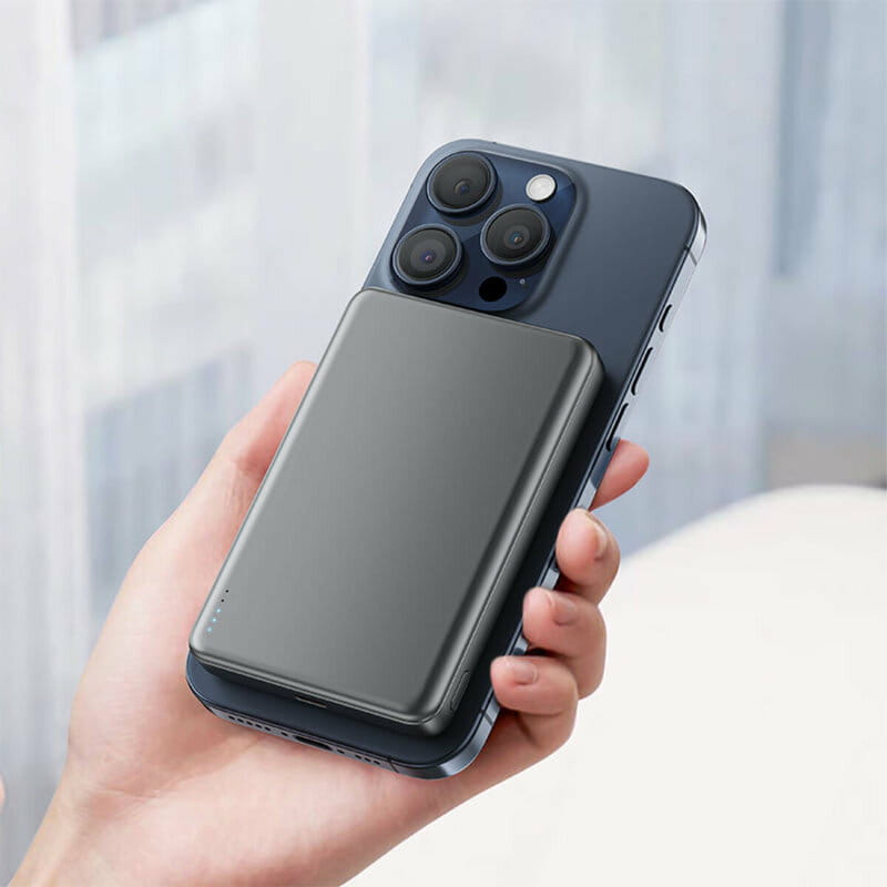 Універсальна мобільна батарея Acefast Magnetic M12 10000mAh 20W Qi-15W Black (6974316283393)