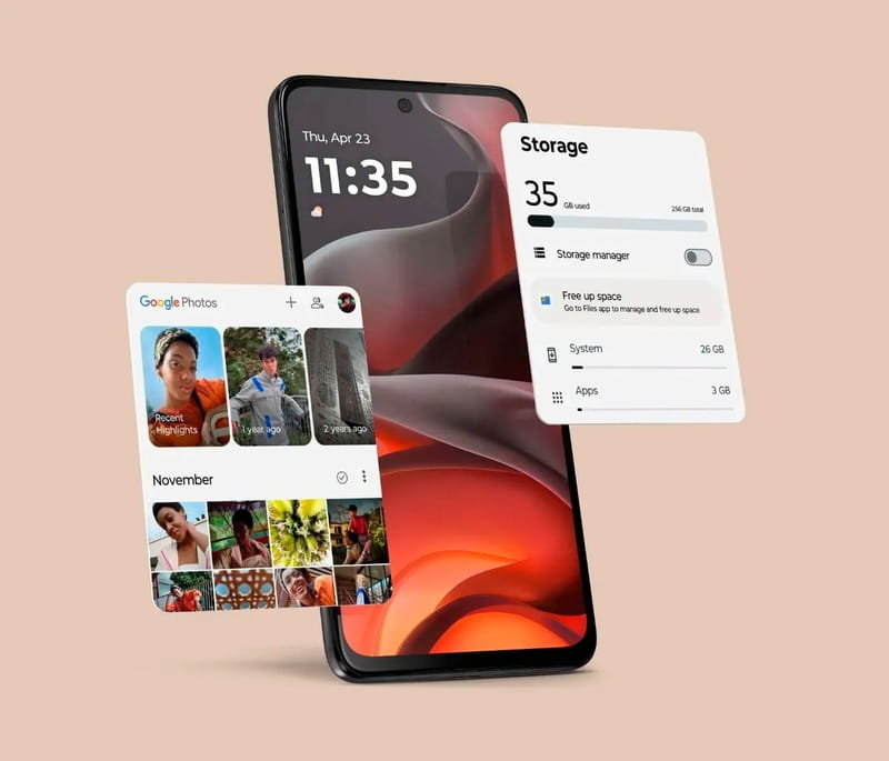 Смартфон Motorola Moto G15 Power 8/256GB Gravity Grey (PB6G0006UA)