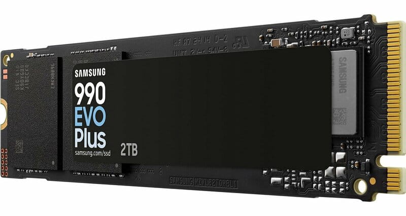 Накопитель SSD  2ТB Samsung 990 EVO Plus M.2 2280 PCIe 5.0 x2 NVMe V-NAND TLC (MZ-V9S2T0BW)