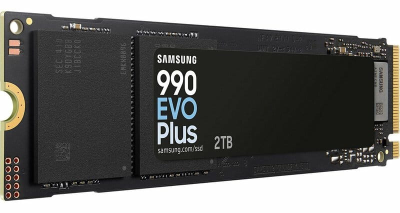 Накопичувач SSD  2ТB Samsung 990 EVO Plus M.2 2280 PCIe 5.0 x2 NVMe V-NAND TLC (MZ-V9S2T0BW)