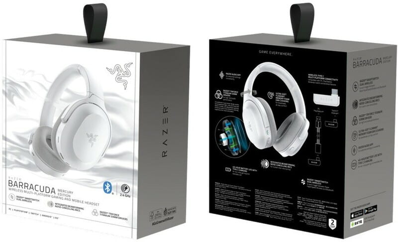 Bluetooth-гарнітура Razer Barracuda Mercury White (RZ04-03790200-R3M1)