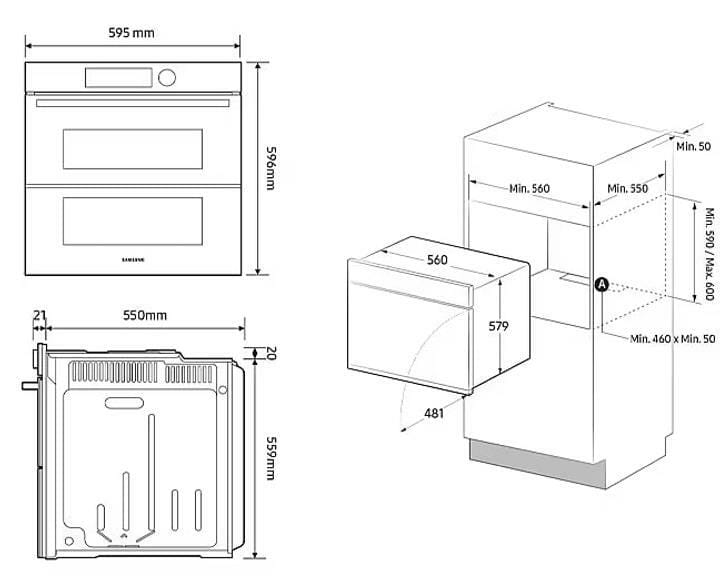 Духова шафа Samsung NV7B4345VAK/WT