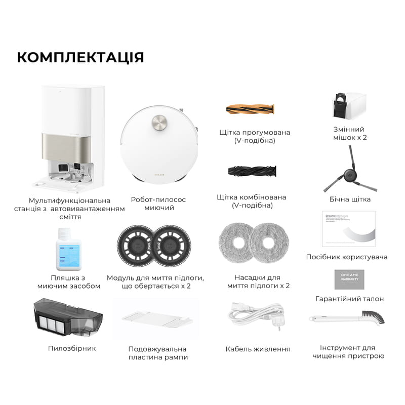 Робот-пылесос Dreame X50 Ultra White (RLX85CE-6-WH)