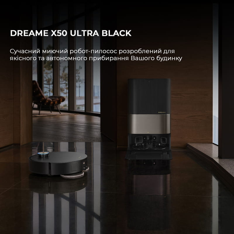 Робот-пылесос Dreame X50 Ultra Black (RLX85CE-6-BL)