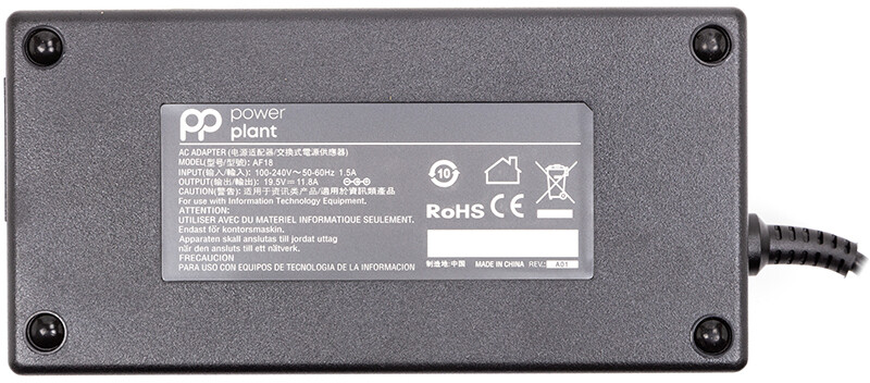 Блок питания PowerPlant для ноутбука Asus 220V, 19.5V 230W 11.8A 6.0х3.7мм (AS230G6037)
