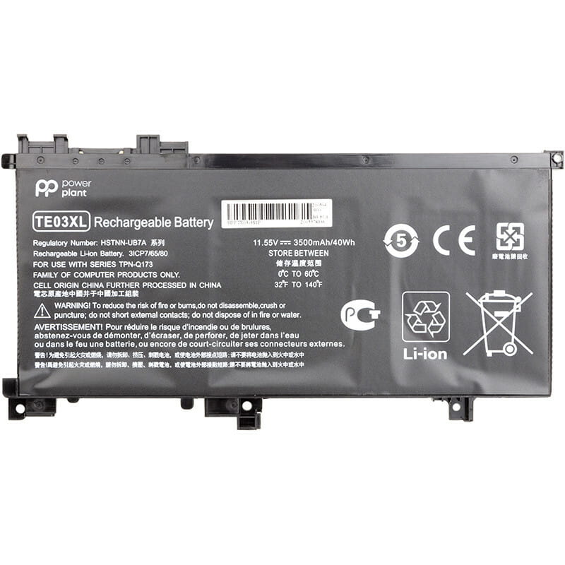 АКБ PowerPlant для ноутбука HP Omen 15 AX000 (HSTNN-UB7A, TE03) 11.5V 3500mAh (NB461455)
