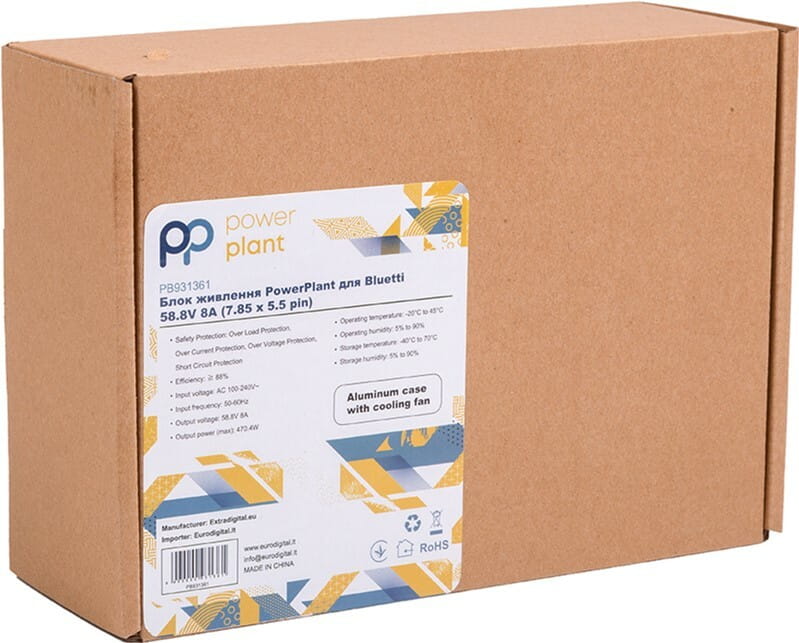 Блок живлення PowerPlant для Bluetti 58.8V 8A (7.85*5.5 pin) (PB931361)