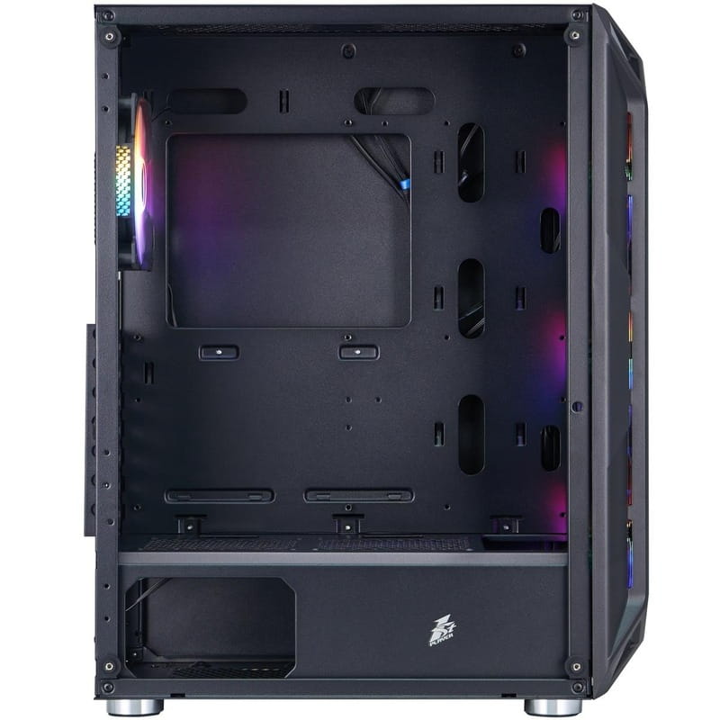 Корпус 1stPlayer X6-BK-4F1 Black без БП