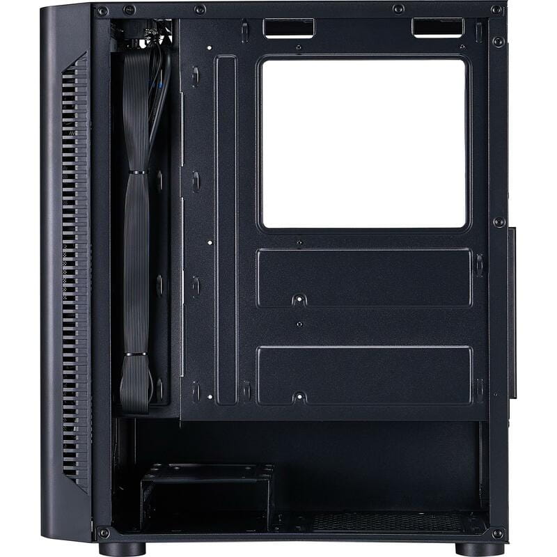 Корпус 1stPlayer D4-BK-4F1 Black без БЖ