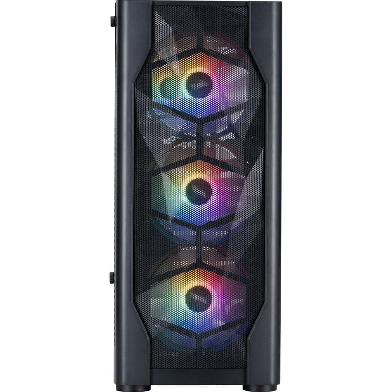 Корпус 1stPlayer D4-BK-4F1 Black без БЖ