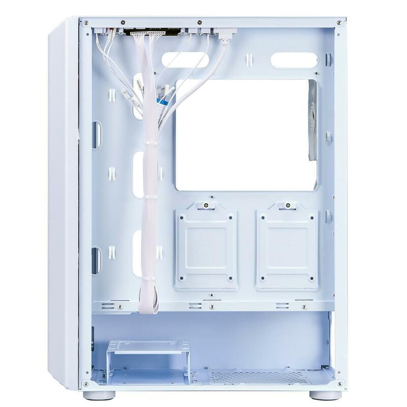 Корпус 1stPlayer H6-WH-4F7-W White без БП