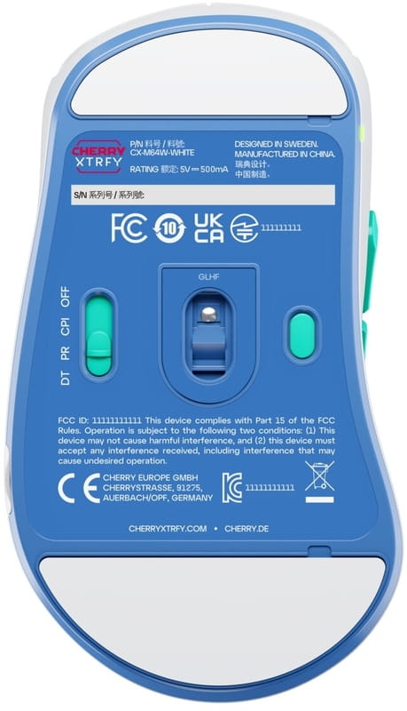 Миша бездротова Cherry Xtrfy M64 RGB White (CX-M64W-WHITE)