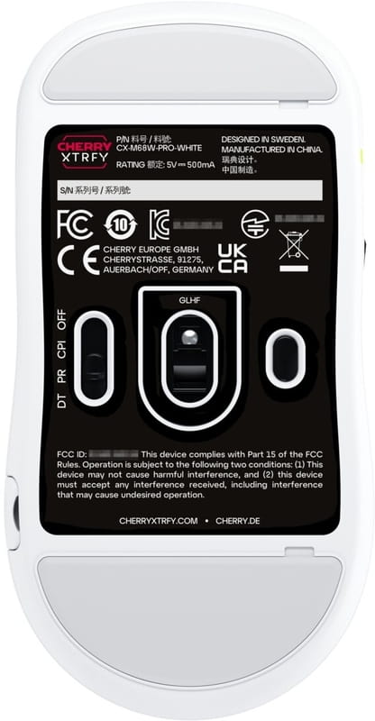 Миша бездротова Cherry Xtrfy M68 Pro RGB White (CX-M68W-PRO-WHITE)