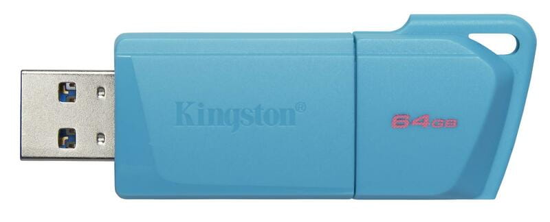 Флеш-накопичувач USB3.2  64GB Kingston DataTraveler Exodia M Aqua Blue (KC-U2L64-7LB)
