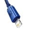 Фото - Кабель Baseus Crystal Shine USB - Lightning (M/M), 2.4A, 2 м Blue (CAJY000103) | click.ua