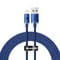 Фото - Кабель Baseus Crystal Shine USB - Lightning (M/M), 2.4A, 2 м Blue (CAJY000103) | click.ua