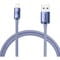 Фото - Кабель Baseus Crystal Shine USB - Lightning (M/M), 2.4A, 2 м Purple (CAJY000105) | click.ua