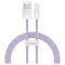 Фото - Кабель Baseus Dynamic USB - Lightning (M/M), 2.4A, 1 м Purple (CALD000405) | click.ua