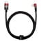 Фото - Кабель Baseus MVP 2 USB Type-C - Lightning (M/M), 20W, 2 м Black/Red (CAVP000320) | click.ua